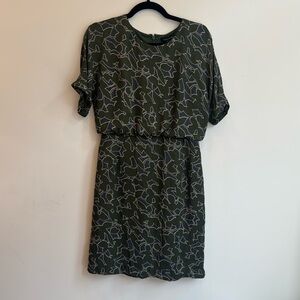 OLIVE AND BLUE BANANA REPUBLIC DRESS - NEW WITH TAGS